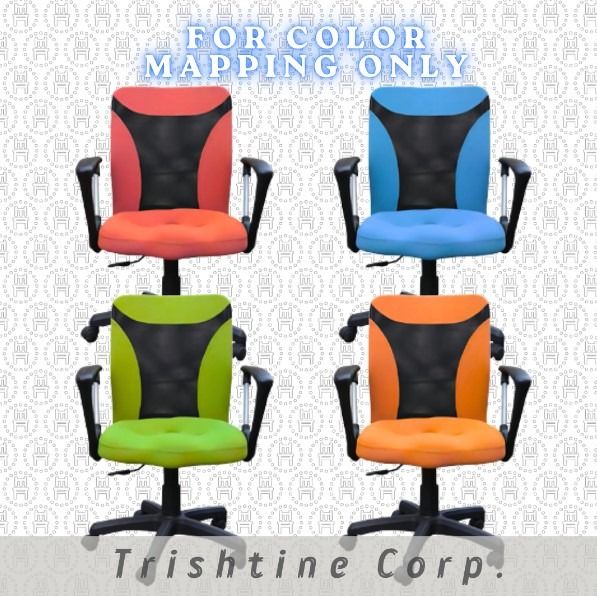 TCL-037 | Office Clerical Chair (Category: Office Furniture & Fixtures) located in Quezon City. Submitted by kenn09532814181 (Listing ID 1452745585, Image 1). Description: Midback design Loop armrest Nylon base with gas lift for height adjustment Dimension: W64 x D44 x H93-107cm Colors: Red | Blue | Orange | Green Brand-new items only Price is for posting Message for free quotation & indicate this: 1. how many? 2. w/ or w/o VAT? 3. Location for d