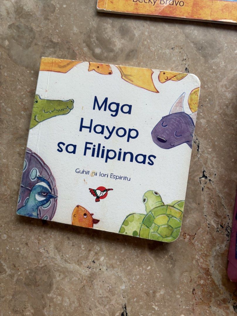 Toddler’s Filipino Books Bundle (Category: Children's Books) located in Quezon City. Submitted by tidyup.lara (Listing ID 1452781560, Image 3). Description: Buy all in photo for PHP 100 Sold as is Condition 8/10: used but in good condition, may have writings and/or highlights.