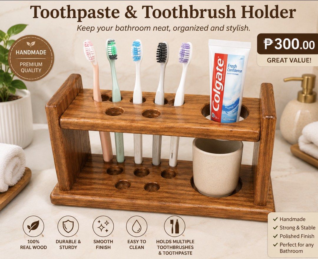 Toothbrush holder hardwood (Category: Bathroom & Kitchen Fixtures) located in Binan City. Submitted by trizia_mae (Listing ID 1452803313, Image 1). Description: .