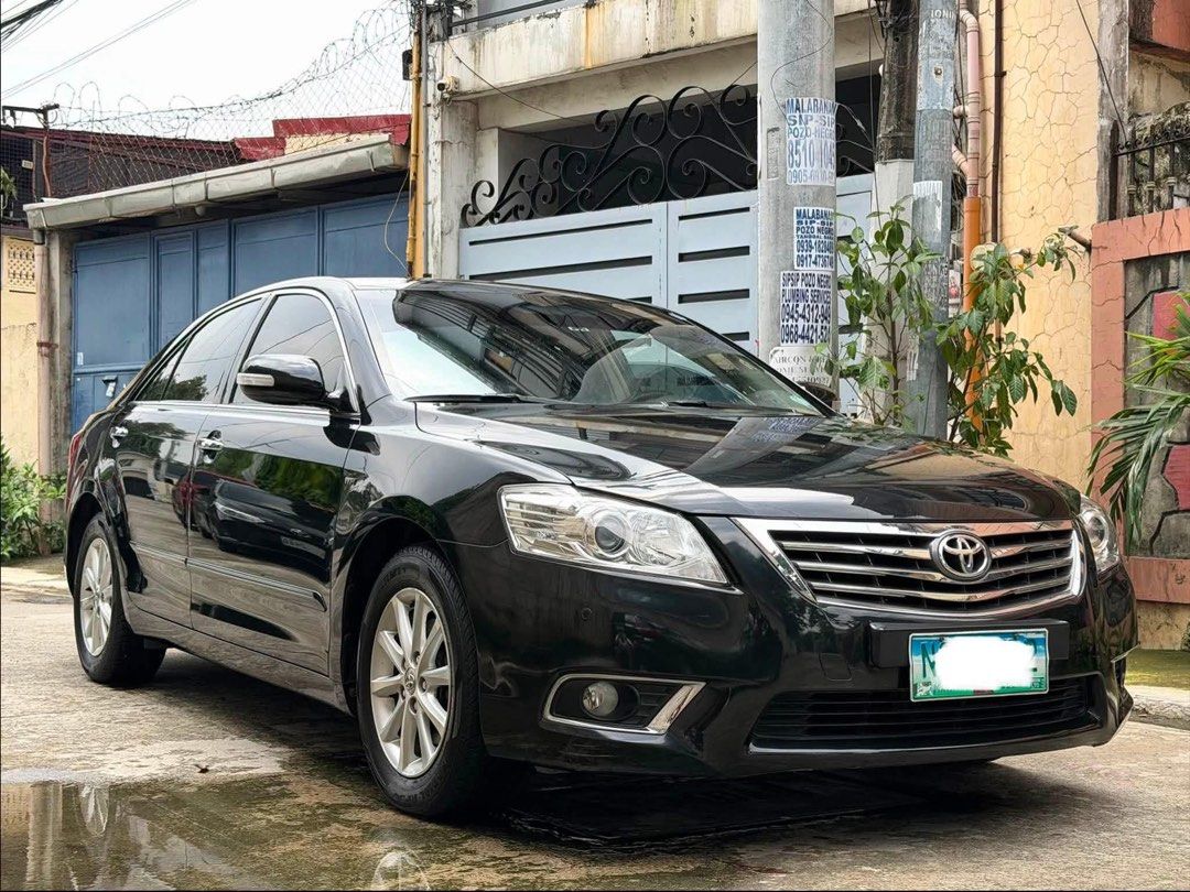 Toyota Camry G 2.4L Auto (Category: Used Cars) located in Manila. Submitted by quality_cars (Listing ID 1452764705, Image 2). Description: FOR SALE‼️ 2010 Toyota Camry G 2.4L Automatic Transmission All Stock 23T Mileage Only Casa Maintained 100% Guaranteed Original Mileage Smells Brandnew Xtreme Black All Original Paint Auto Climate Control A/C Power Retractable Sidemirrors Steering Audio Controls 3m Tint 4 New Tires Front And Rear Sensors 2 Keys