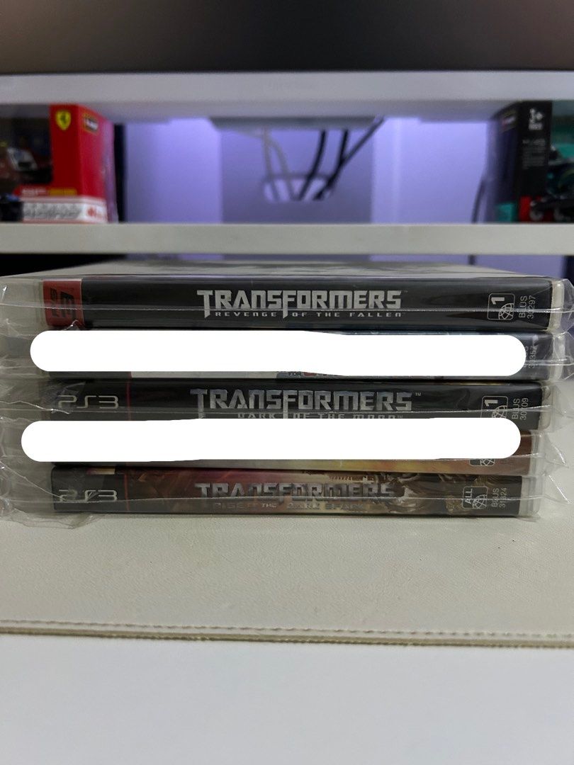 Transformers PS3 Games Bundle (Category: PlayStation) located in Pasig City. Submitted by johnlovesgaming (Listing ID 1447090975, Image 3). Description: - Bundle of 5 Transformers games for PlayStation 3 - no breaking of set - Includes: Revenge of the Fallen, Dark of the Moon and Transformers The Game - All discs are in their original cases - Ideal collection for any Transformers fan.