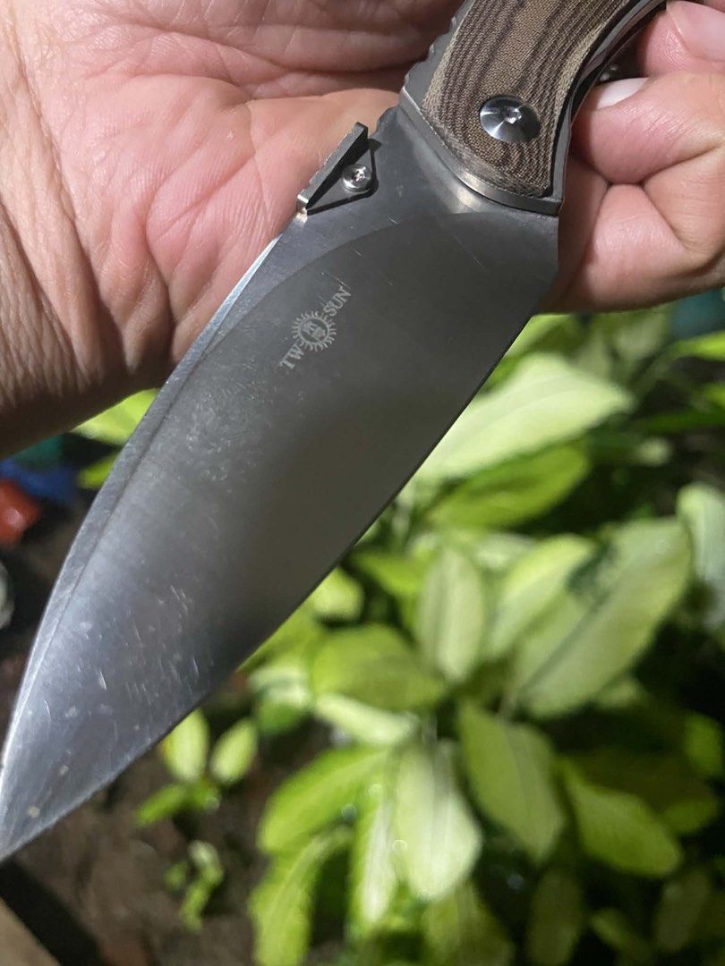 Two Sun Folding Knife (Category: Knives & Chopping Boards) located in Quezon City. Submitted by younik_finds (Listing ID 1452754035, Image 3). Description: Two Sun Folding Knife Origin: China Utility bushcraft .