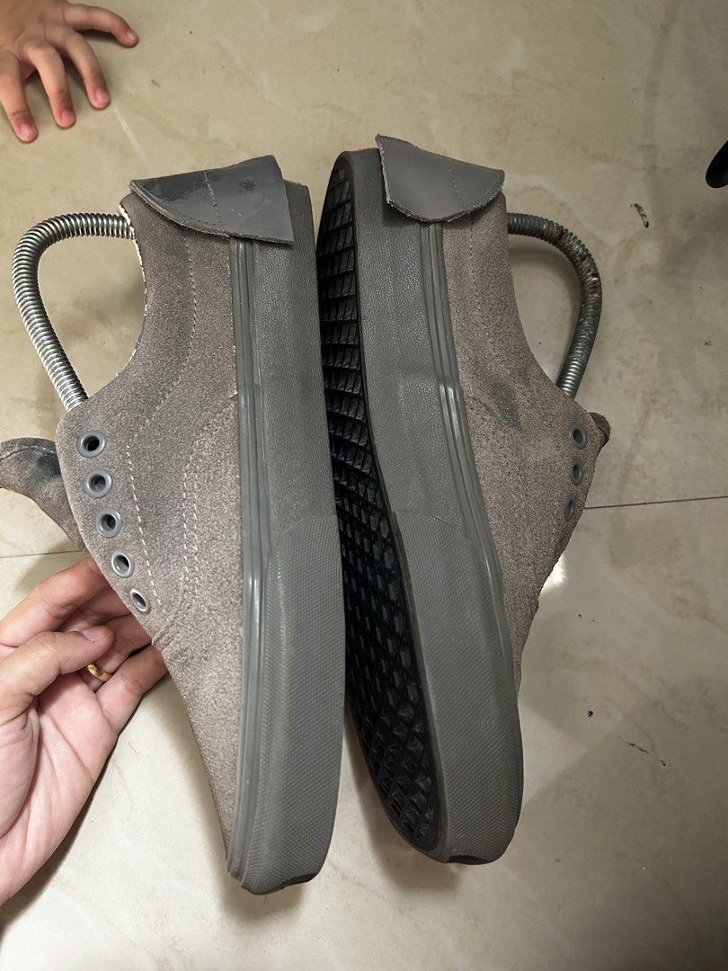 Vans Era Suede Grey Shoes (Category: Sneakers) located in Cavite. Submitted by emjheis.preloved (Listing ID 1452729829, Image 2). Description: - Grey suede Vans Era shoes - Lace-up closure - Visible wear on soles and suede - Plenty of life left for casual wear inclusion: lace get this 2 shoes for 1,800.