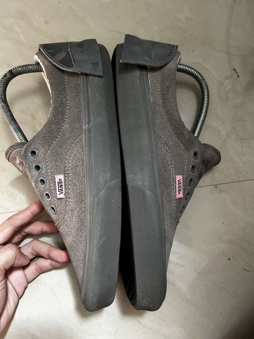 Vans Era Suede Grey Shoes (Category: Sneakers) located in Cavite. Submitted by emjheis.preloved (Listing ID 1452729829, Image 3). Description: - Grey suede Vans Era shoes - Lace-up closure - Visible wear on soles and suede - Plenty of life left for casual wear inclusion: lace get this 2 shoes for 1,800.