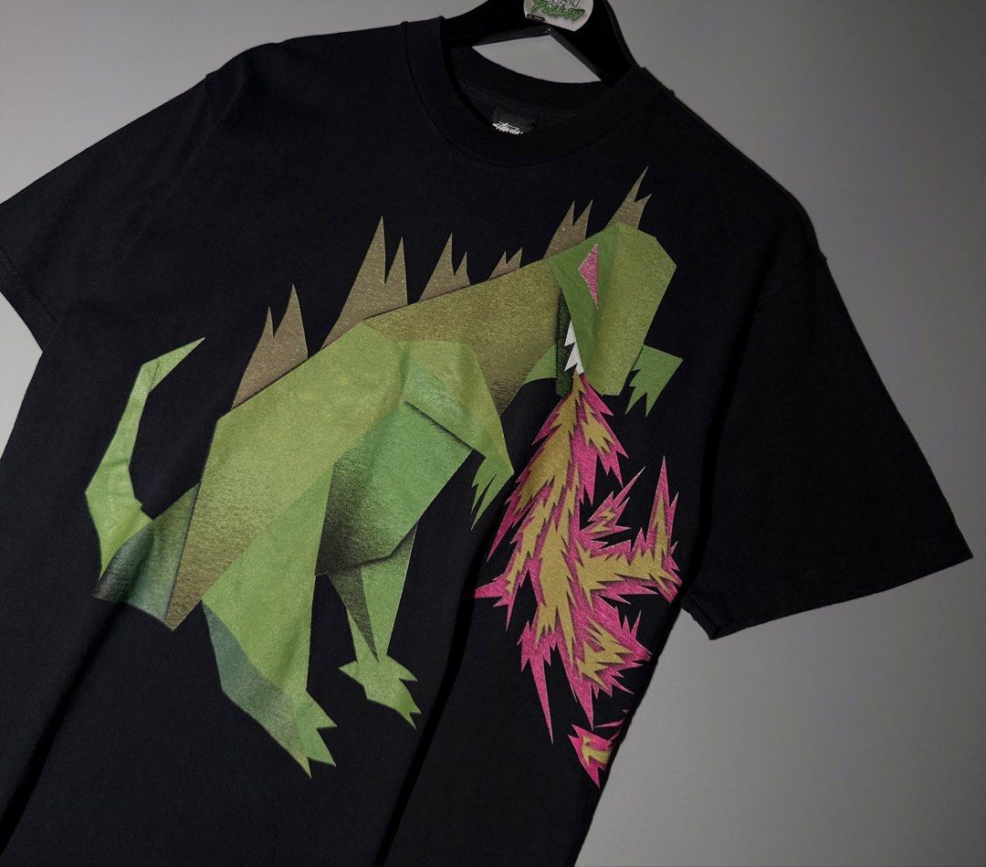 Vtg Stussy Godzilla Flame (Category: Tshirts & Polo Shirts ) located in Cebu City. Submitted by bestpicked (Listing ID 1452756164, Image 2). Description: Authentic Good as new condition Size medium on tag Dimension 20x29 No issue Location- Cebu City We ship nationwide .