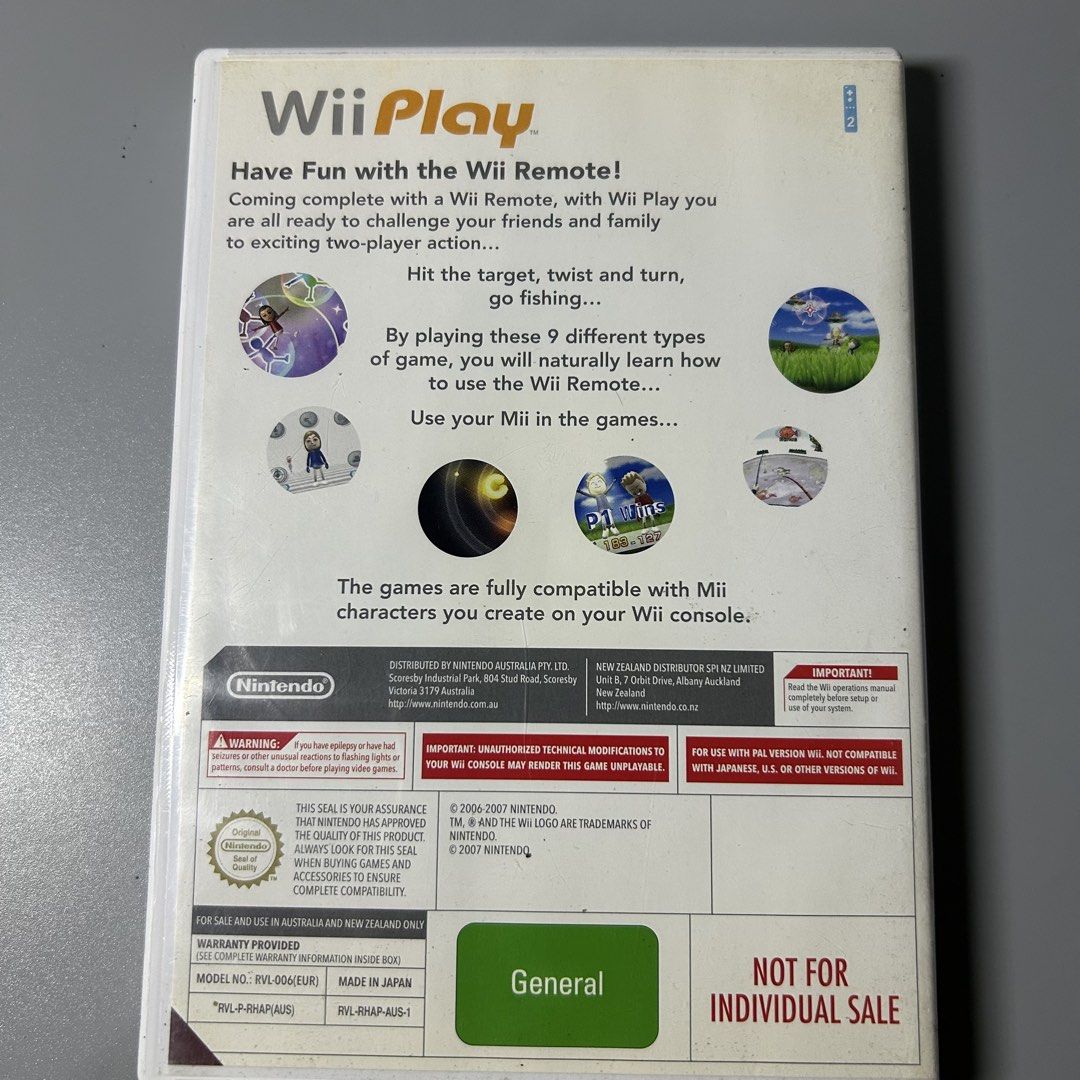 Wii Play: Nintendo Wii (working) (Category: Nintendo) located in Quezon City. Submitted by argamenest (Listing ID 1452841572, Image 2). Description: for nintendo wii (pal) - working n tested - english 📍Fairview QC.