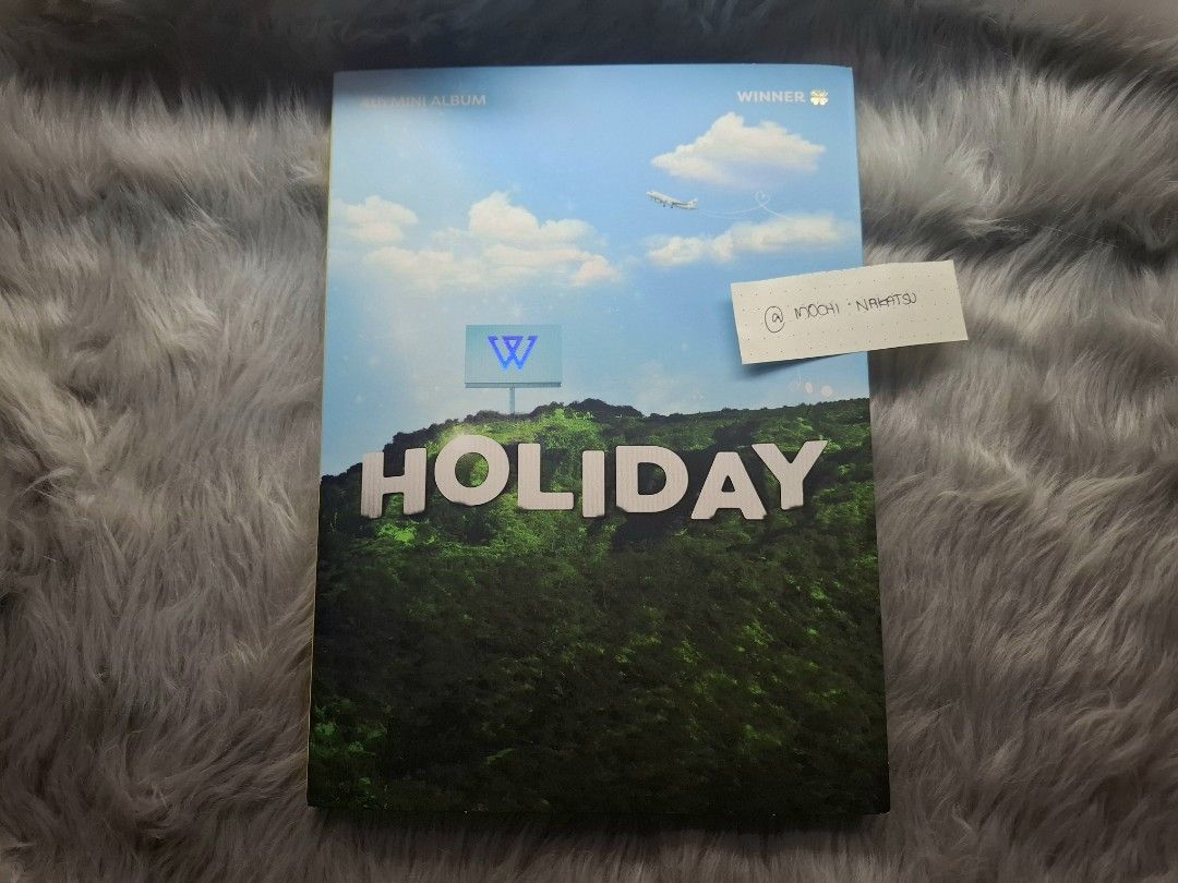 WINNER 4th Mini Album HOLIDAY (Category: CDs & DVDs) located in Manila. Submitted by mochi.nakatsu (Listing ID 1452781639, Image 1). Description: - WINNER 4th Mini Album HOLIDAY - complete inclusions 🥰 *Hoony RPC *Mino special pc - Ideal for WINNER fans (Inner Circles).