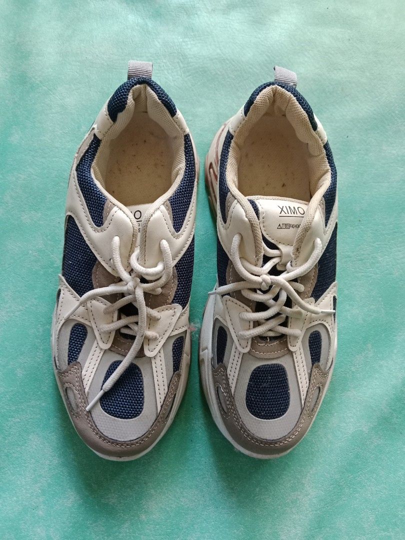 XIMO Chunky Sneakers White Blue Grey (Category: Sneakers) located in Manila. Submitted by narsonlineexpression (Listing ID 1452713053, Image 1). Description: - Chunky sneaker design - Colorway: White, blue, and grey panels - Secure lace-up closure - Comfortable for everyday wear - Ideal for walking and casual outings - Please check photos for condition details.