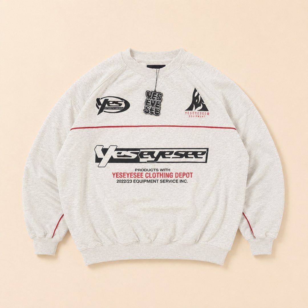 YESEYESEE Y.E.S Piping Sweatshirt (Category: Coats, Jackets and Outerwear) located in Davao. Submitted by sta_archive (Listing ID 1452851225, Image 1). Description: YESEYESEE Y.E.S Piping Sweatshirt Width - 23.5 Length - 27.5 (XL on tag) Color Rate - 10/10 Pristine Condition No Issues/Flaws Need Wash Only Before Wearing BrandNew 1,500 + Shipping Fee 📌 P.S. The cover photo is studio-edited for a cleaner presentation. The item’s color, design, and