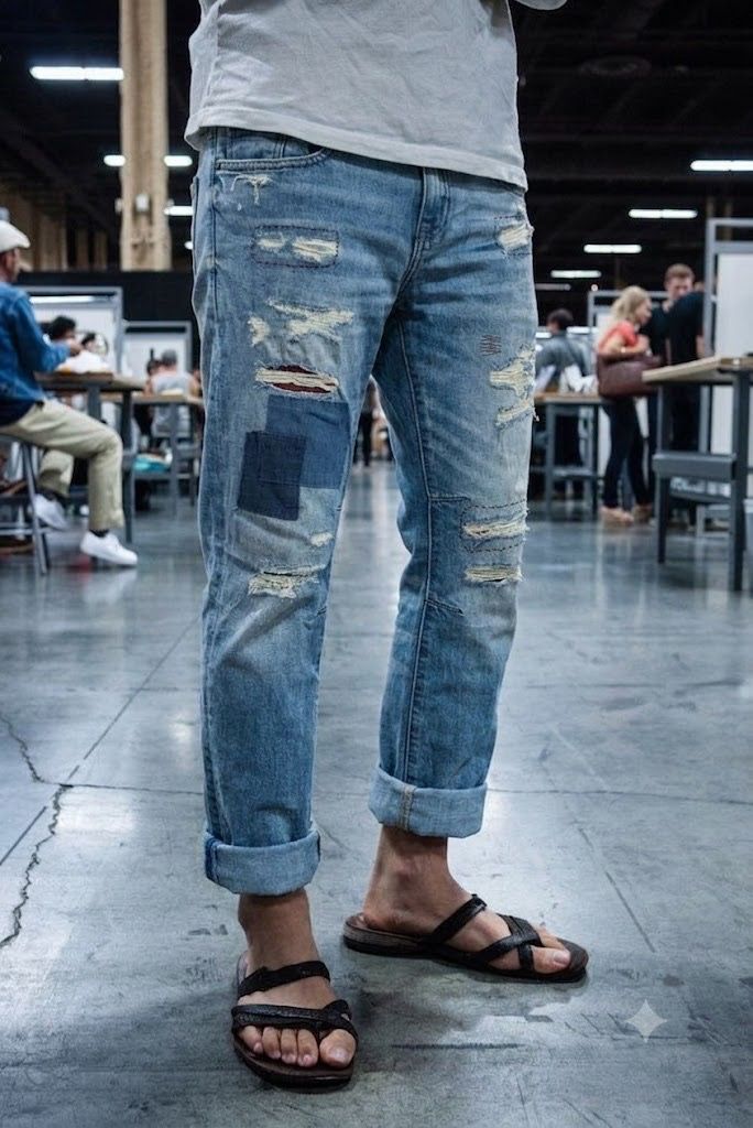 Zara Denim Patchwork Boro Style Pants 28/30 (Category: Jeans) located in Antipolo. Submitted by bentakahitanoano (Listing ID 1452854497, Image 1). Description: Zara Distressed Denim Patchwork Boro Style Patchwork Distressed Jeans Still in good shape Zara boys but can fit 28-30 waist adult Kindly base on measurements Beautiful patchwork Measurements Waist 15.5 Rise 9 Thigh 10.5 Outseam 38 Inseam 27.5 Leg Opening 6 .