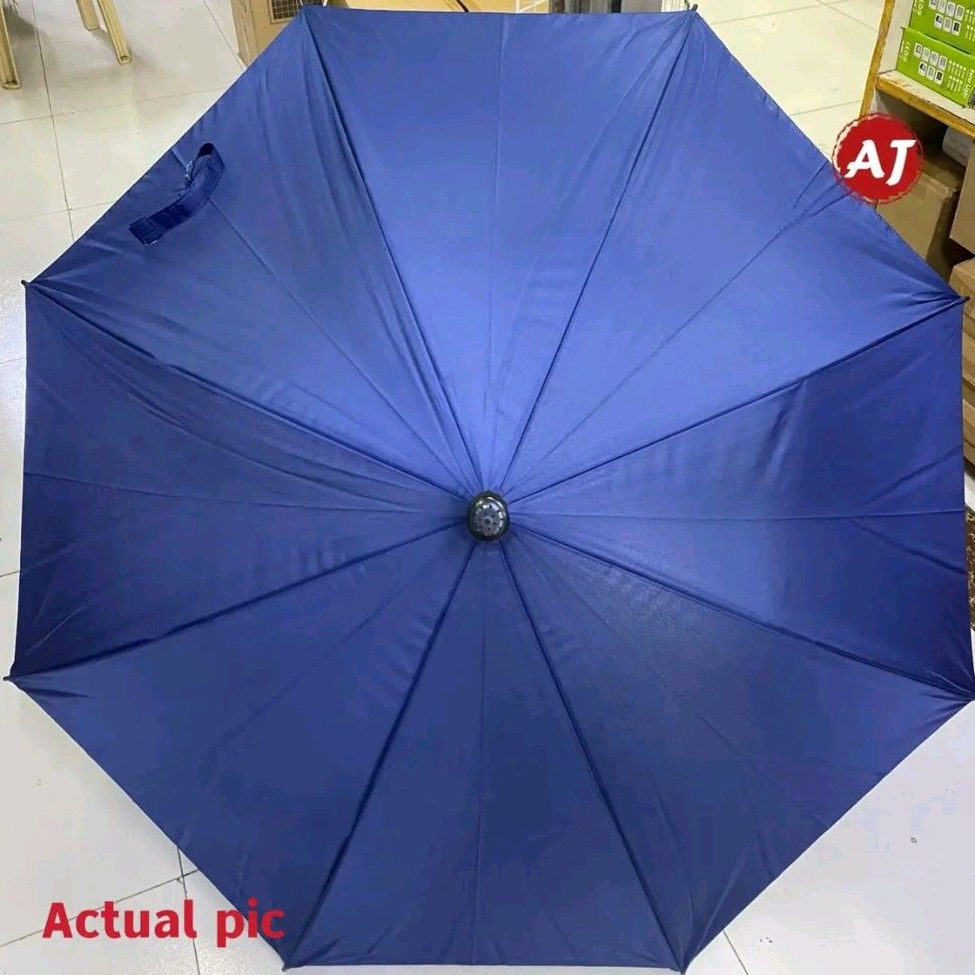 2-in-1 Umbrella Cane with T-Handle (Category: Umbrellas) located in Manila. Submitted by marvieobordo (Listing ID 1452896269, Image 2). Description: - 2-in-1 functionality: Umbrella and Cane - Umbrella: Blue, 97cm diameter when open - Cane: 78cm tall, provides stability - Comfortable T-shaped handle - Offers protection from rain - Easy to carry and use.
