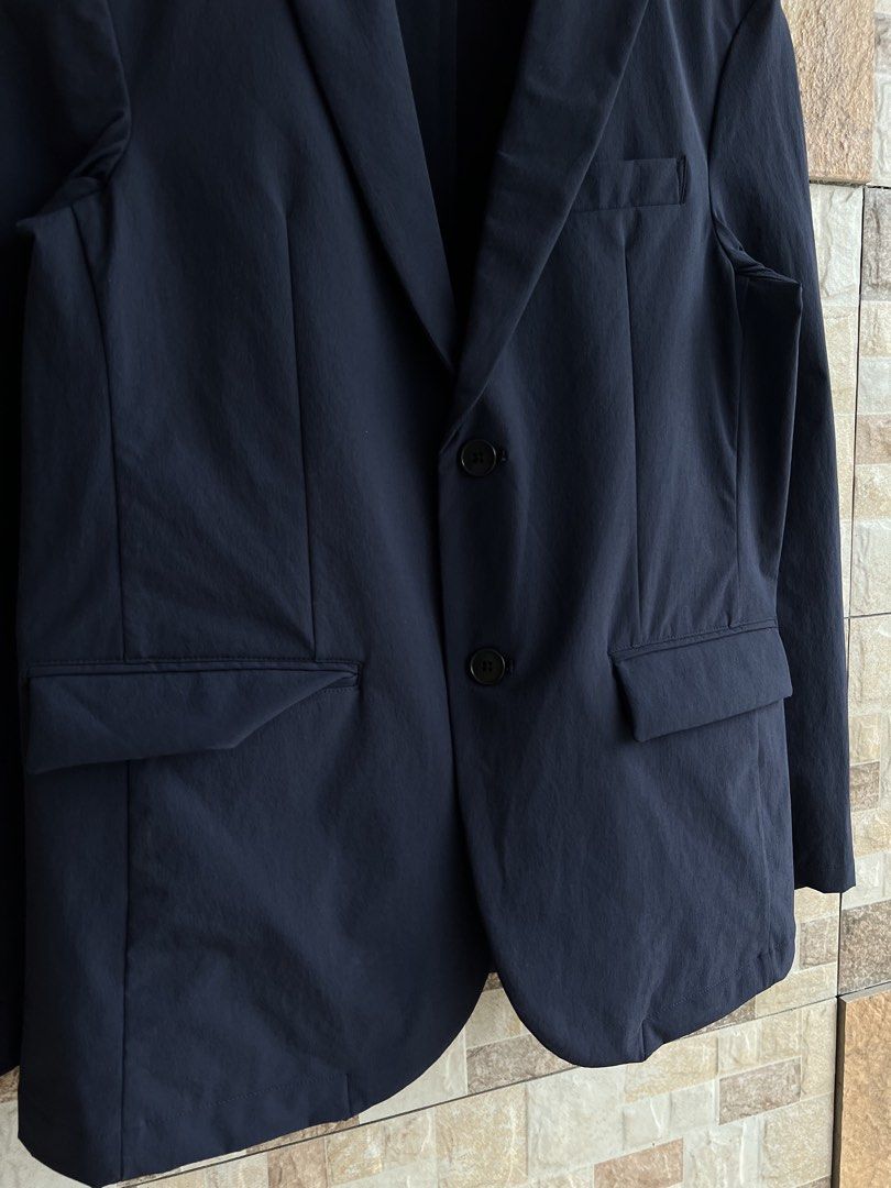 JOURNAL STANDARD - “ NON WRINKLE “ CLASSIC BLAZER (Category: Formal Shirts) located in Bacolod City. Submitted by timelessbyjosh (Listing ID 1452956856, Image 2). Description: BEST FOR CASUAL & FORMAL OUTFITS SIZE : MEDIUM ACTUAL COLOR : NAVY BLUE COLOR RATE : 10 OUT OF 10 CONDITION : NEAR NEW MATERIAL : 89 % NYLON & 11 % POLYURETHANE MADE IN : VIETNAM FLAWS : NONE DIMENSIONS LENGTH - 26 WIDTH ( ARMPIT TO ARMPIT ) - 19 SHOULDER TO SHOULDER - 18 S