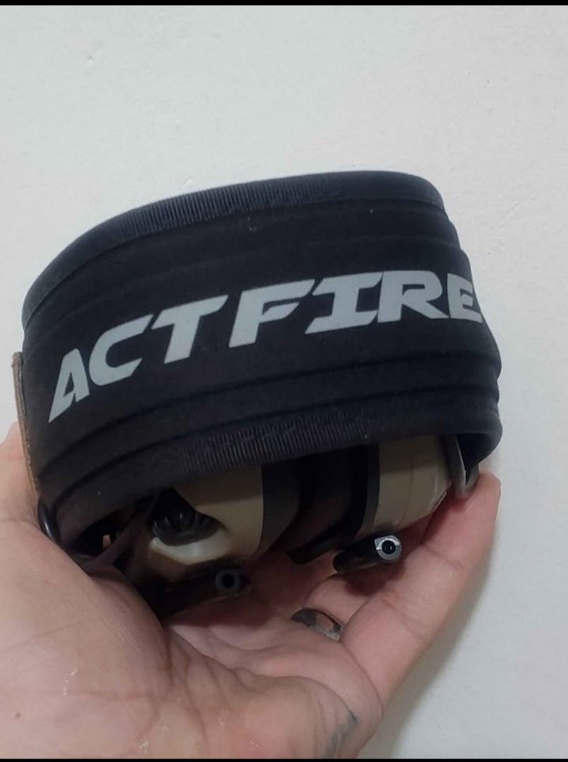 ACTFIRE Electronic Ear Protection / Shooting Earmuffs (Complete Set) (Category: Headphones & Headsets) located in Dasmarinas. Submitted by oddmountain_21bff5 (Listing ID 1452885713, Image 2). Description: FOR SALE ACTFIRE Electronic Ear Protection / Shooting Earmuffs (Complete Set) Price: ₱1,500 (Slightly negotiable para sa seryosong buyer) Condition: Slightly Used (Used but not abused, very presentable) Color: Flat Dark Earth (Tan) / Black Packa