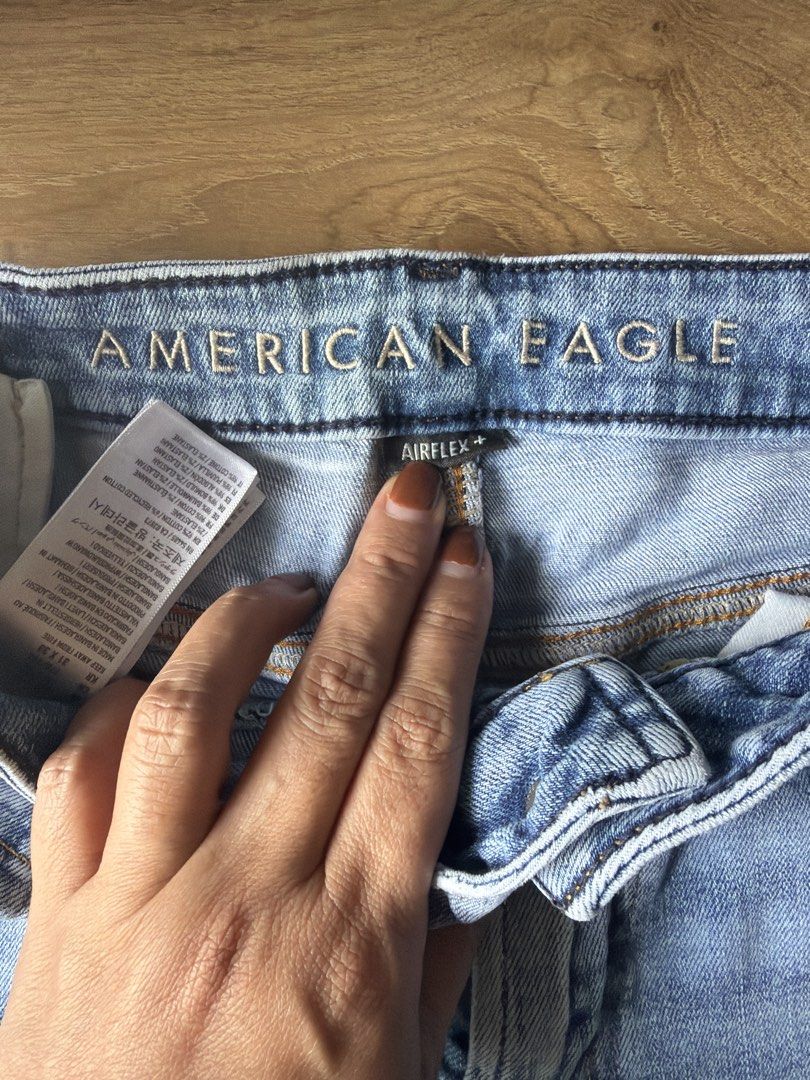 American Eagle Light Wash Denim Jeans (Category: Jeans) located in Pasig City. Submitted by mrssalapi (Listing ID 1452904317, Image 2). Description: - American Eagle light wash denim jeans - Classic five-pocket style - Button and zip fly closure - Comfortable fit for everyday wear - Great staple piece for any wardrobe.