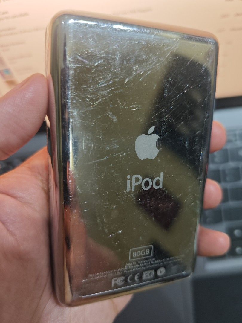 Apple iPod Classic 60gb Black (Category: Portable Music Players) located in Manila. Submitted by RMB2222 (Listing ID 1453022713, Image 2). Description: - Ipod Classic 5th Generation Details 👉 Black, 60gb (hdd), 850mah Battery (stock). Issue 👉 minor scratches due to usage, hdd replaced with 60gb HDD Inclusion 👉 replacement cable charger, 3in1 film protector installed Location 👉 Las Piñas Meet up 👉 Robinsons Las Piñas Price 👉 4k (fixed) Shipp