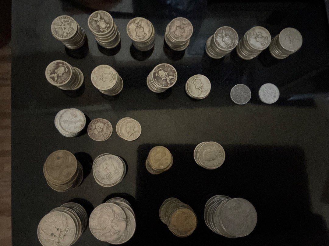 Assorted Old Philippines Coins (Category: Currency) located in Subic. Submitted by the_fashionate (Listing ID 1452761661, Image 1). Description: - Collection of assorted old coins, total of 501 pcs. - 1 centavo - 5 peso - Ideal for coin collectors and numismatics hobbyists - Take all for 10k except for 1945 and earlier - 15k — take all 1945 earlier 1 centavo (5pcs) - year 1987 - 1989 5 centavo (139pcs)- year 1937 - 1981 10 centavo (141pcs)- year 