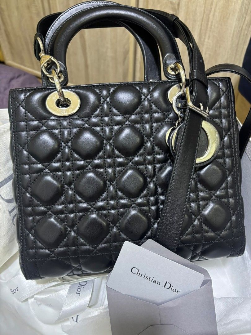 Authentic Lady Dior (Category: Luxury Bags & Wallets) located in Pasig City. Submitted by castlescollections (Listing ID 1452987670, Image 1). Description: Guaranteed Authentic Lady Dior Medium Size complete inclusions.