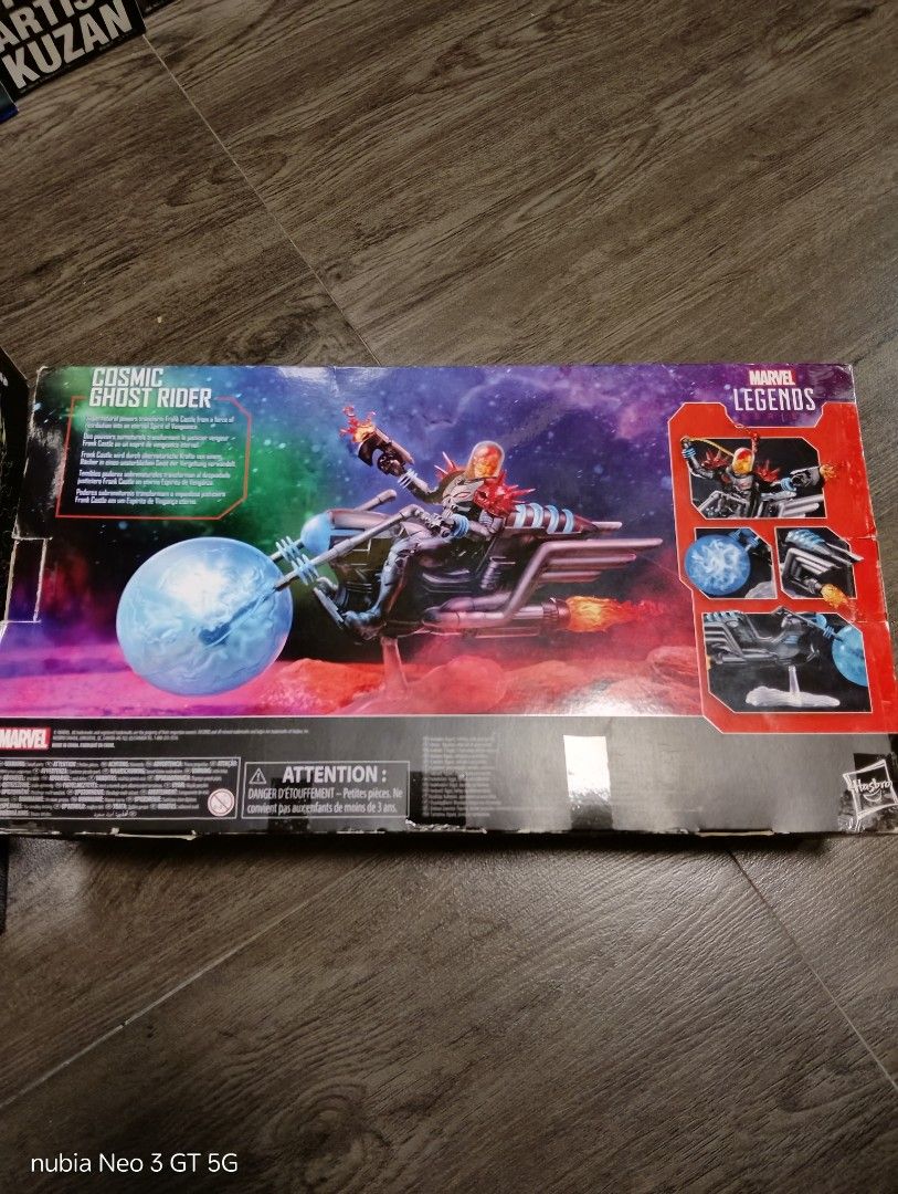 Authentic Marvel legends Cosmic Ghost Rider (Category: Figurines & Statues) located in Mabalacat. Submitted by babyjamil1919 (Listing ID 1452967385, Image 2). Description: Authentic back in box issue missing ung helmet nya na malinaw.