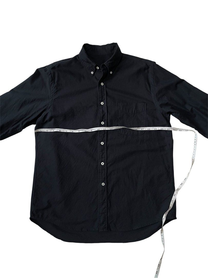 Baleno Button up Black Long Sleeve Shirt (Category: Tshirts & Polo Shirts ) located in Manila. Submitted by commonselection (Listing ID 1452884963, Image 3). Description: Medium 28x21 Cut tag.