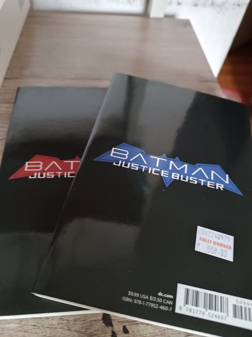 Batman Justice Buster Vol 1 & 2 Manga Set (Category: Comics & Manga) located in San Juan City. Submitted by rainindanes (Listing ID 1452901801, Image 2). Description: - Batman Justice Buster Manga Volumes 1 & 2 (selling as a bundle) - Translated in English -Has some yellow parts on the sides (I can take my pics if needed) - Ideal for Batman fans who also like manga RFS: for now decluterring.