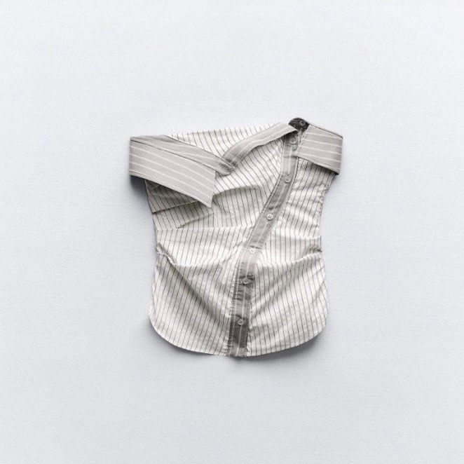 BNWOT ZARA Pinstripe Strapless Top (Category: Sleeveless) located in Quezon City. Submitted by ndrmkl (Listing ID 1453007040, Image 3). Description: - Brand new without tags! Fit once but never worn out - Unique white and gray pinstripe top - With side zipper - Sold out in-store and online! - Originally bought at around 2k Zara bershka mango stradivarius strapless tube corset top striped chic neutral .