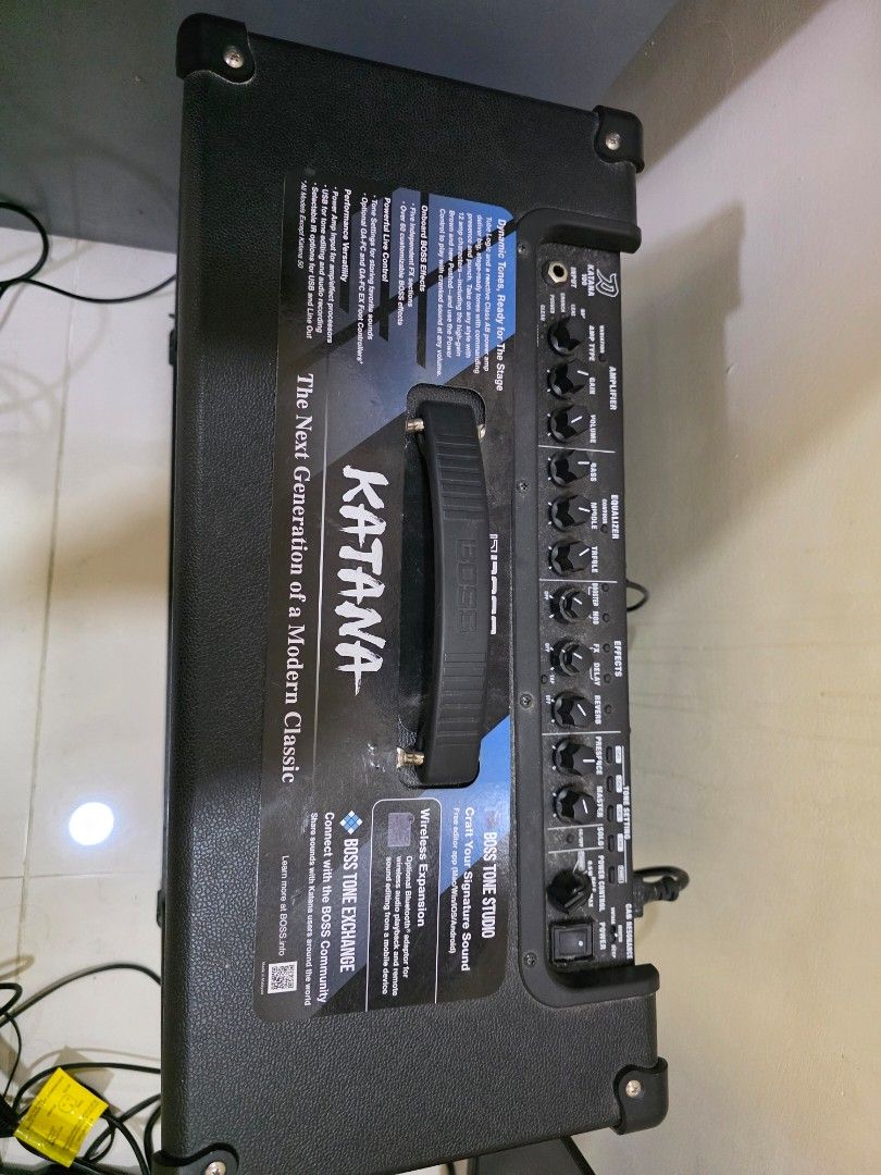 BOSS KTN-100 3 Katana Guitar Amplifier (Category: Musical Instruments) located in San Jose del Monte. Submitted by totoygwapo0925 (Listing ID 1453050152, Image 2). Description: regalo lang sakin diko na ginamit, retired banda napo - BOSS Katana KTN-100 3 Guitar Amp - 100-watt combo amplifier - 12-inch speaker - kasama na foot switch for boss katana worth 8k - Built-in effects - USB connectivity for recording - Ideal for practice and live performa