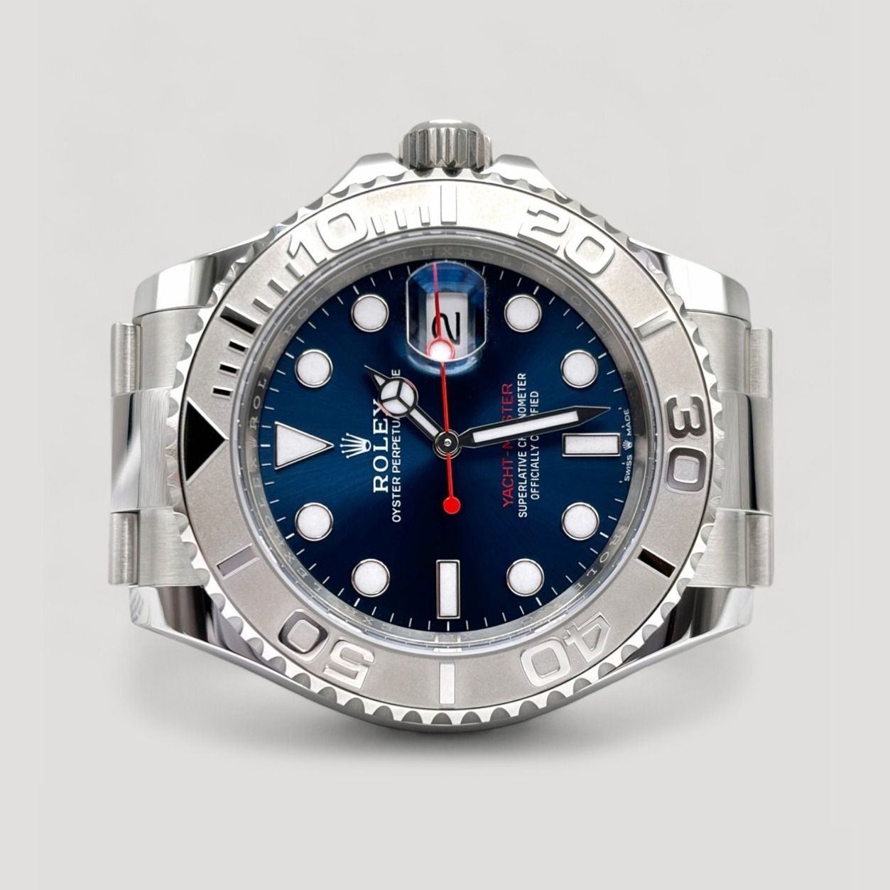 Brand New July 2026 Rolex Yacht Master Blue 40mm 126622 (Category: Watches) located in Singapore. Submitted by pengkweewatches (Listing ID 1452940356, Image 1). Description: Join us on T-elegram for Exclusive Deals & Latest Stock Updates: //pk-watches.com/tele-channel Brand: Rolex Model: Yacht Master Reference: 126622 Dated: July 2026 Condition: Brand New Dial: Blue Case Diameter: 40mm Material: Stainless Steel/Platinum Box: Yes Paper/Cert: Yes R
