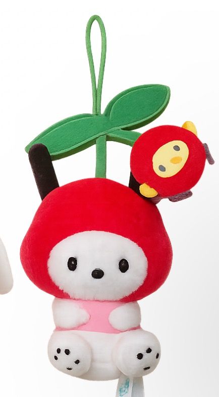 Cherry Sanrio Pochacco Plush Keychain (Category: Plushies & Soft Toys) located in Legazpi City. Submitted by closetdeclutters111 (Listing ID 1453040664, Image 1). Description: no issues, from japan.
