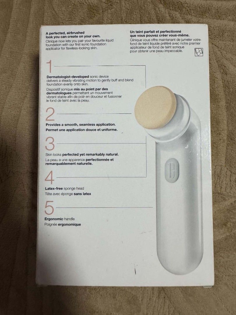 Clinique Sonic airbrush (Category: Makeup) located in Quezon City. Submitted by chervys (Listing ID 1452984068, Image 2). Description: brandnew never been used almost around 5k in malls.