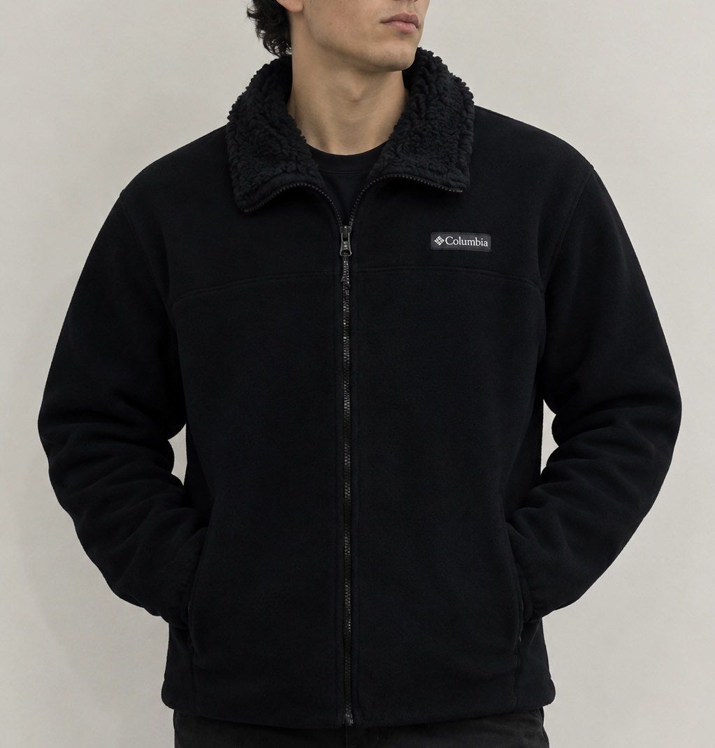 Columbia Sherpa Fleece Jacket (Category: Coats, Jackets and Outerwear) located in Irosin. Submitted by kylebri (Listing ID 1453013369, Image 1). Description: Columbia Sherpa Fleece Jacket good as new no issue size L - XL 23W x 29L direct message me ! 📥.