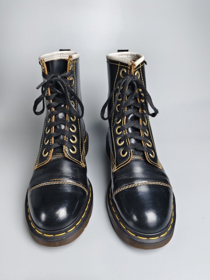 Dr. Martens "Cappers" 8-Eye Lace up Boots (Category: Boots) located in Manila. Submitted by kennethc21 (Listing ID 1453017500, Image 3). Description: Dr. Martens "Cappers" 8-Eye Lace up Boots Size: 6US Women/5US Men/ 4UK/ 37 EU/ 23CM Condition: Good Issue: None, with minor heel drags and creasing Mine: PHP 2,350 + SF only MOP: Gcash/ Bank transfer MOD: Lalamove/ J&T/ LBC Loc: San Roque, Quezon City, Metro Manila PM 📩.