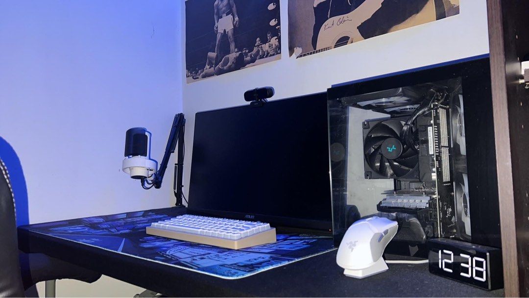 GAMING PC SET W/ PERIPHERALS (Category: Desktops) located in Manila. Submitted by manabatsu (Listing ID 1452957406, Image 1). Description: CPU: Ryzen 5 5600 Motherboard: MSI B550M PRO-VDH WiFi GPU: Colorful RTX 3050 6GB RAM: 16GB (2×8GB) DDR4-2666 Crucial Ballistix SSD: Crucial P310 1TB PCIe Gen4 NVMe PSU: DarkFlash GS550 550W 80+ Bronze Case: DarkFlash A275 Cooler: DeepCool AK400 Fans: 2× Coolman ARGB fans Peripherals: asus gaming tuf monitor ra