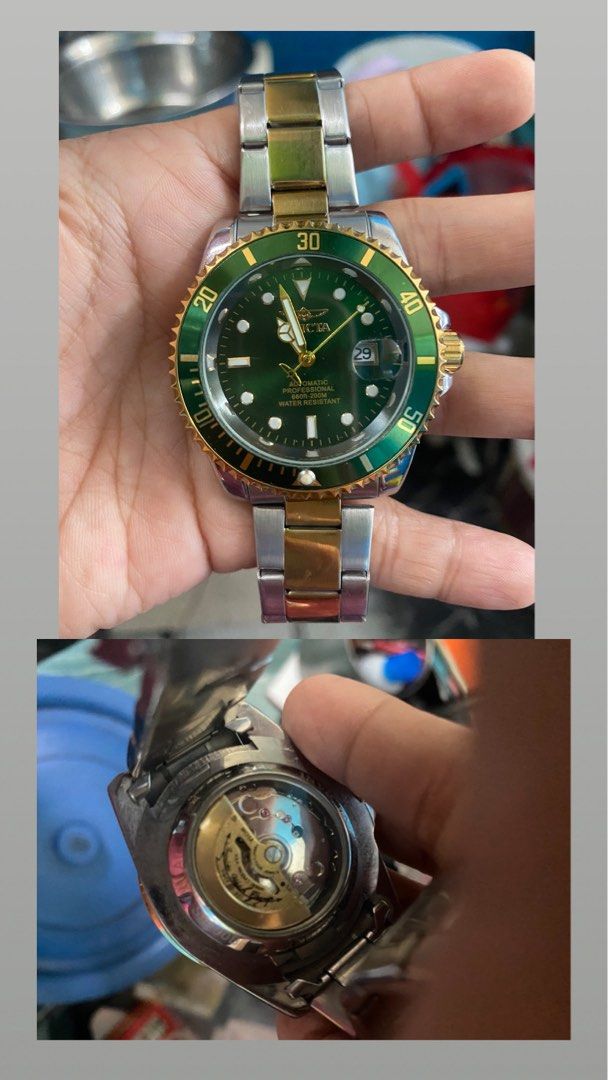 Invicta pro diver automatic (Category: Women's Watches) located in Las Pinas. Submitted by yel_olshoppe (Listing ID 1452934082, Image 3). Description: Nsa pics npo details My mild n gasgas lng s strap Kasya lang sya sa payat kasi npabawasan n pra sumakto skn Pm nlng kung ttwad.. slamat Pulanglupa uno naga rd Las Pinas City Pickup or lalamove only.