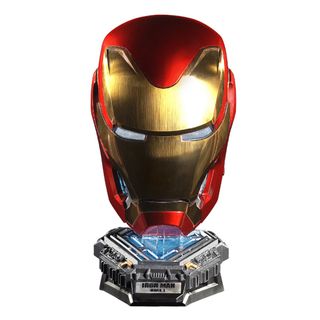 iron man helmet for sale singapore SG Ready Stock1:1 Scale Wearable Bluetooth SpeakerV  MamaX layer water plating brushes Iron Man MK5 Helmet Gold