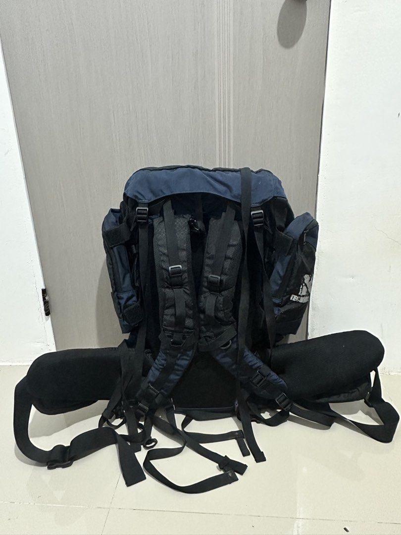 K2 Alpine Team Backpack - Navy Blue (Category: Backpacks) located in Digos. Submitted by reywearfinds (Listing ID 1452923871, Image 3). Description: - K2 Alpine Team backpack in navy blue - Ideal for hiking and camping trips - Multiple straps and pockets for organizing gear - Adjustable straps and padded hip belt for maximum comfort - Main compartment with secure drawstring closure - Get ready for your next adventure! - 75 Liters.