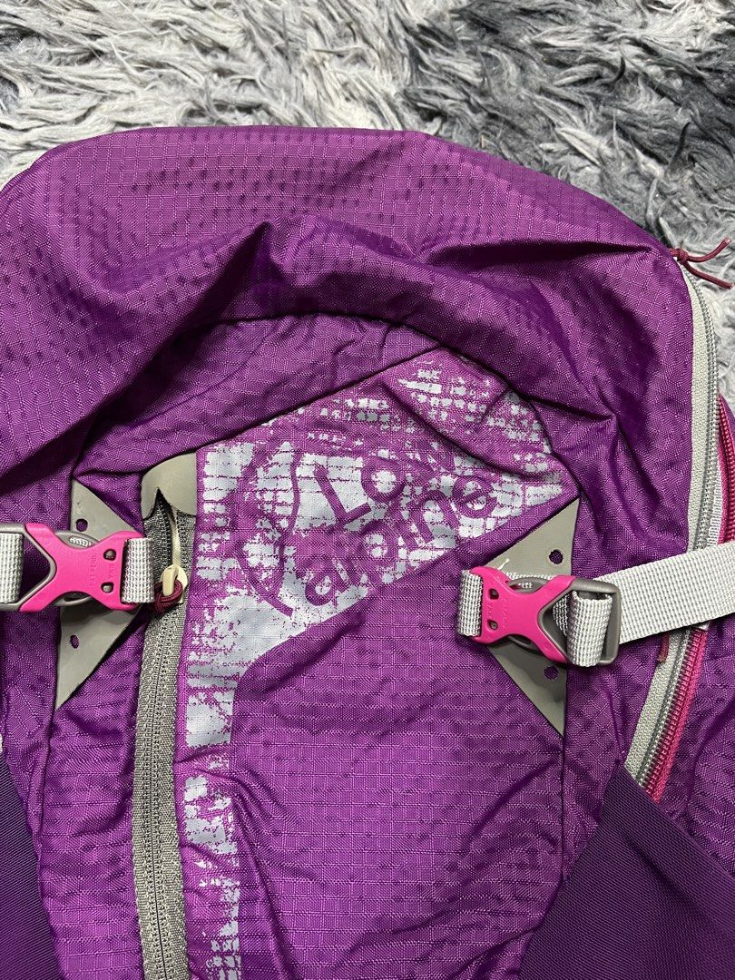 Lowe Alpine Purple Lightweight Hiking Backpack (Category: Backpacks) located in Bulacan. Submitted by sef19 (Listing ID 1452880792, Image 2). Description: - Lowe Alpine purple backpack - Ideal for hiking and outdoor adventures - Lightweight and foldable design - Multiple pockets for organization - Adjustable straps for comfortable carrying - Made in Vietnam - Ready for your next trip!.