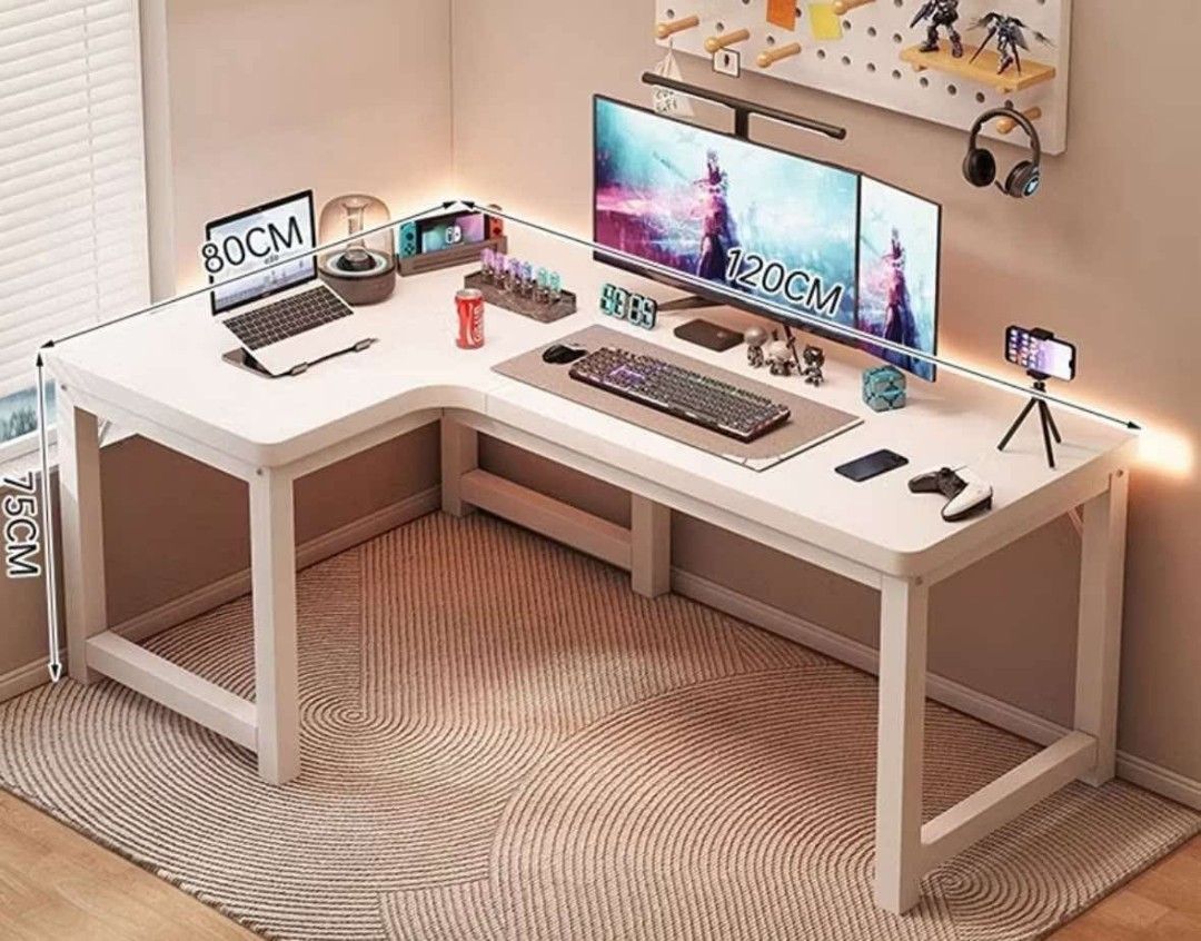 LSHAPE computer TABLE. -BROWN -WHITE -BLACK (Category: Tables & Sets) located in Manila. Submitted by dolorchris69891 (Listing ID 1452970077, Image 1). Description: L shape computer table MAY LSHAPE -BROWN -WHITE -BLACK.
