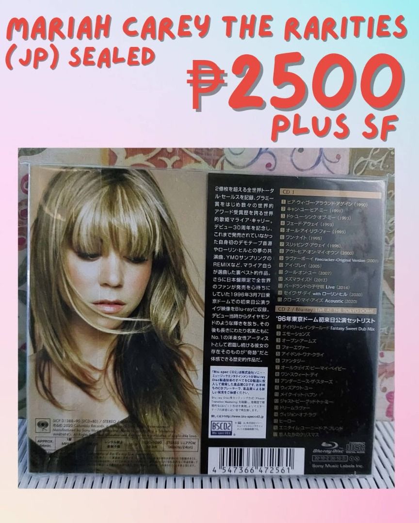 Mariah Carey The Rarities (sealed) (Category: Vinyls) located in Dangcagan. Submitted by cd_haven5 (Listing ID 1452917164, Image 2). Description: #FORSALE #FORSALE #FORSALE #Authentic #Legit #Original We only sell original items. All items posted are on hand. Please message me for availability of the item/s because the items are also posted on my other online stores. All items are imported unless stated PH. We also accept Pre-orders. Payment Meth