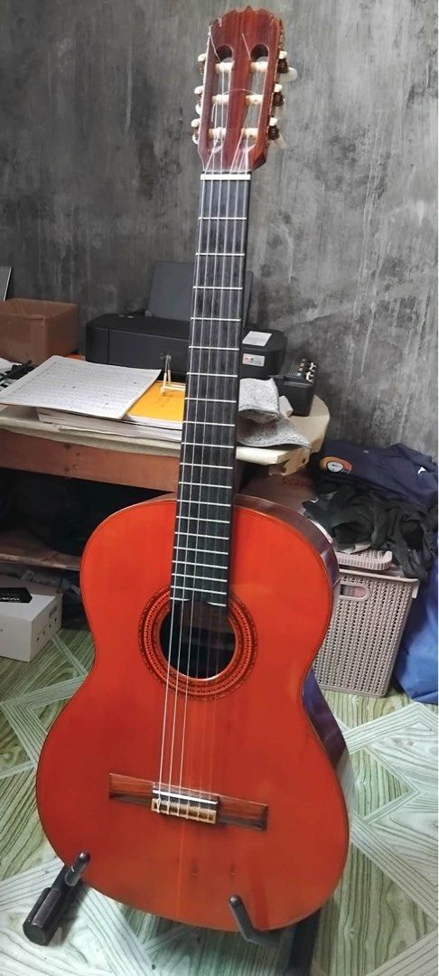 Masaru Matano Classical Guitar (1974) (Category: Musical Instruments) located in Manila. Submitted by sunyam18 (Listing ID 1452884651, Image 2). Description: - Vintage Masaru Matano Classical Guitar - Origin: Fukuoka, Japan - Type: Nylon String - Features: Beautiful wood grain on back and sides - Ideal for: Collectors or players seeking a classic sound This vintage instrument offers the rich, warm tone and resonance that only naturally aged wood 