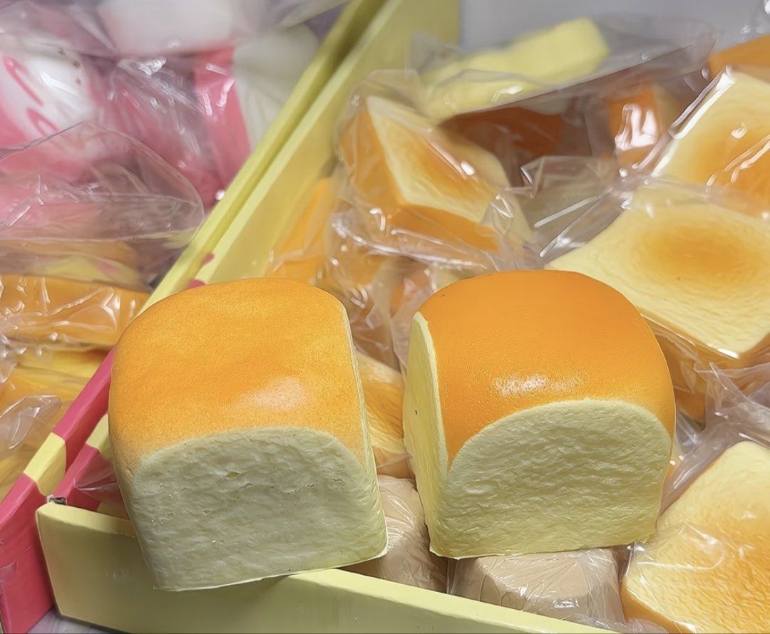 Mini Bread Squishy (Category: Kids Toys) located in Singapore. Submitted by randomusernamd (Listing ID 1453036488, Image 2). Description: - Adorable mini bread design - Super soft and squishy texture - Great for stress relief and sensory play - Fun for all ages.