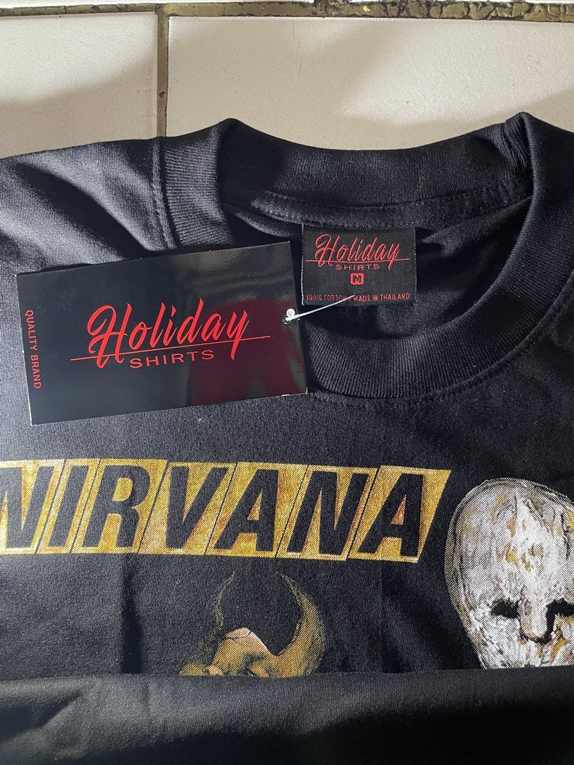 Nirvana Incesticide Album Band Tee (Category: Tshirts & Polo Shirts ) located in Manila. Submitted by bhelle28.moon (Listing ID 1452995930, Image 2). Description: Forsale‼️ Nirvana Incesticide Album Band Tee Size Medium Length 27 Width 19 Brand New High Quality Made in Thailand 600+sf MOD - JnT & Lalamove MOP - Gcash Message me if ur interested📥 📍Quezon City.
