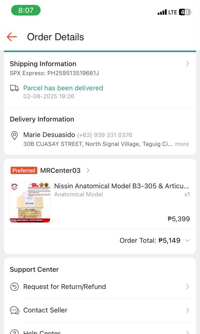 Nissin Anatomical Dental Study Model B3-305 (Category: Medical Supplies & Tools) located in Taguig. Submitted by hgraced (Listing ID 1452896105, Image 2). Description: - Complete set - Good condition (good as new), used once only - With free wax - Php 4500 (originally priced at Php 5399) lalamove (buyer will shoulder sf) or pick up 📍CEU Makati.