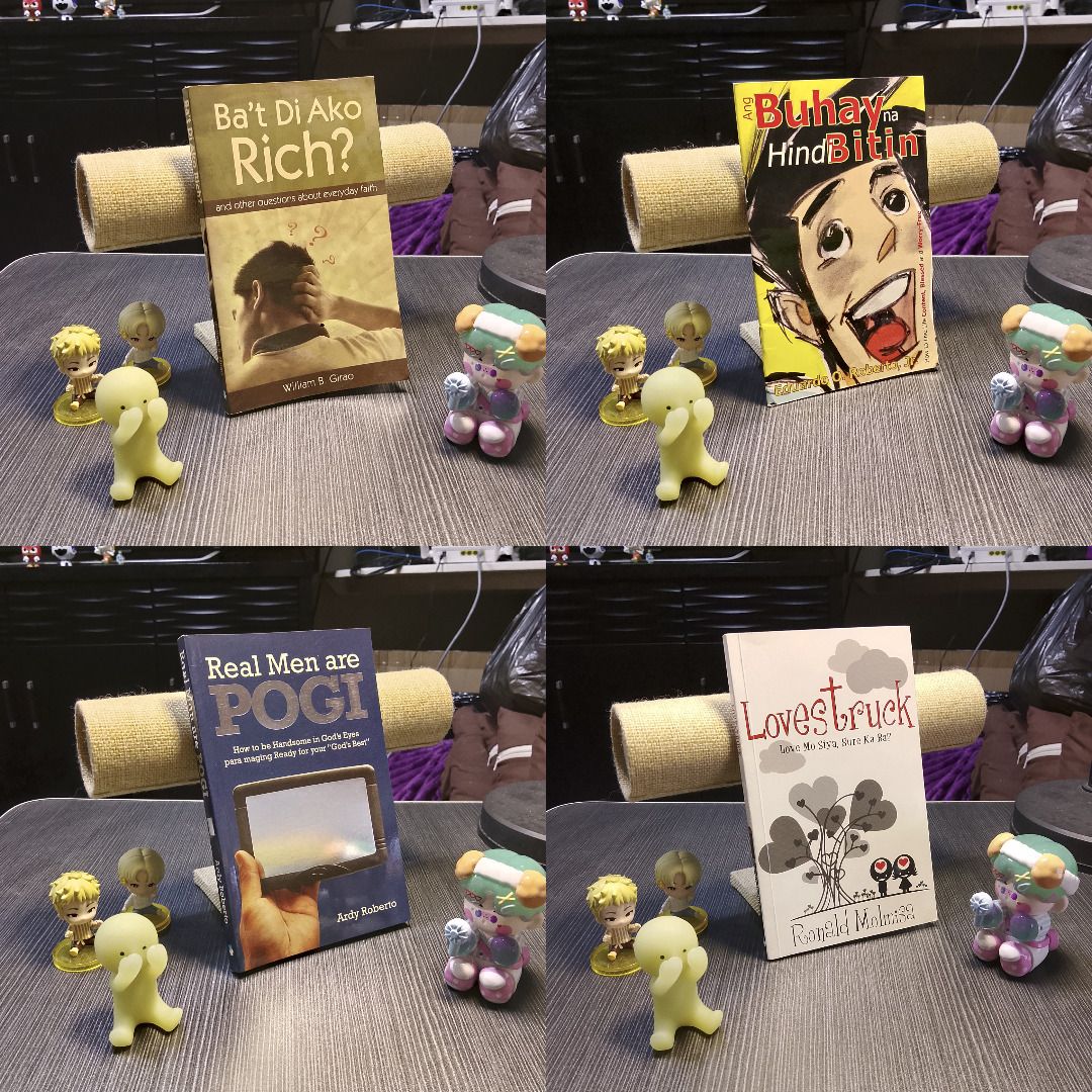 OMF Literature Religious Books (Category: Storybooks) located in Taguig. Submitted by knickersknackers (Listing ID 1453016025, Image 1). Description: - OMF Literature religious books - Real Men are POGI' by Ardy Roberto - P50 - Ba't Di Ako Rich by William B. Girao - P50 - Lovestruck: Love Mo Siya, Sure Ka Ba? by Ronald Molmisa - SOLD - Ang Buhay na Hindi Bitin' by Eduardo O. Roberto - FREE - P75 TAKE ALL..