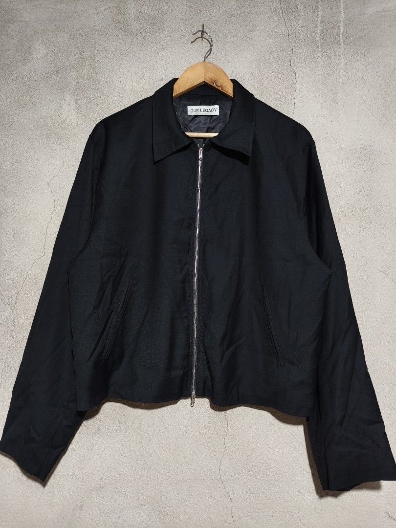 OUR LEGACY MINI JACKET (Category: Coats, Jackets and Outerwear) located in Tacloban City. Submitted by tactripp (Listing ID 1452889921, Image 1). Description: Size 48 W - 23 L - 24 Boxy Fit / Large Excellent Honest issue -scratch cuff left sleeve ( See photo).