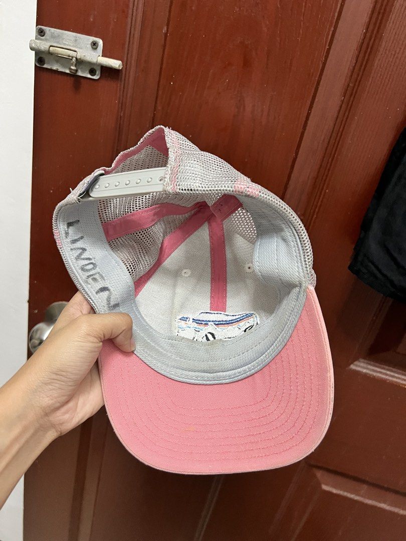 Patagonia Bison Trucker Hat - Youth Size (Category: Caps & Hats) located in Quezon City. Submitted by declutteringpeppers (Listing ID 1452980133, Image 3). Description: Patagonia Pink Bison Trucker Hat - youth size but can fit womens size - flaws at last pic, no tag - used with care.
