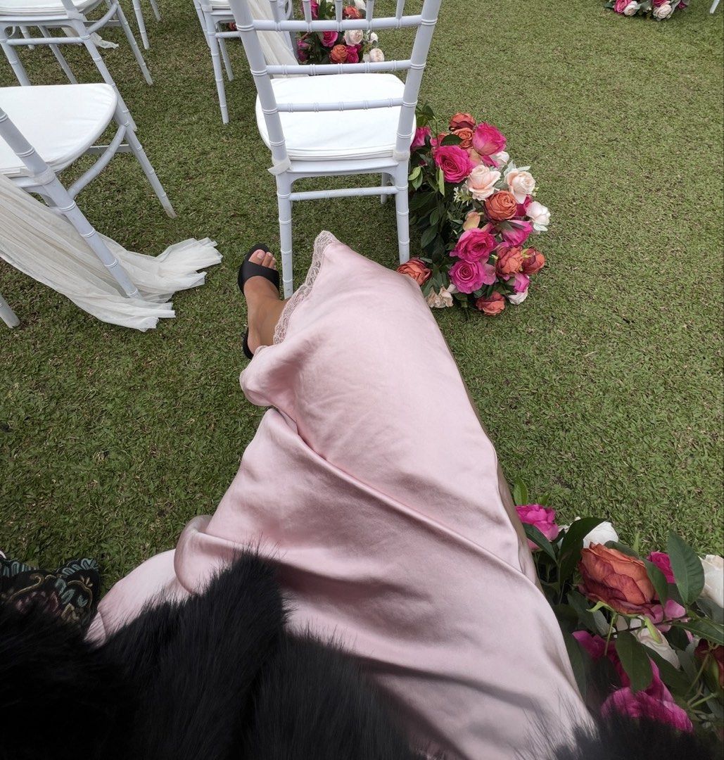 Mango Pink Lace Slip Dress (Category: Dresses) located in Paranaque City. Submitted by closetcore (Listing ID 1453050148, Image 3). Description: Only worn once for a wedding .