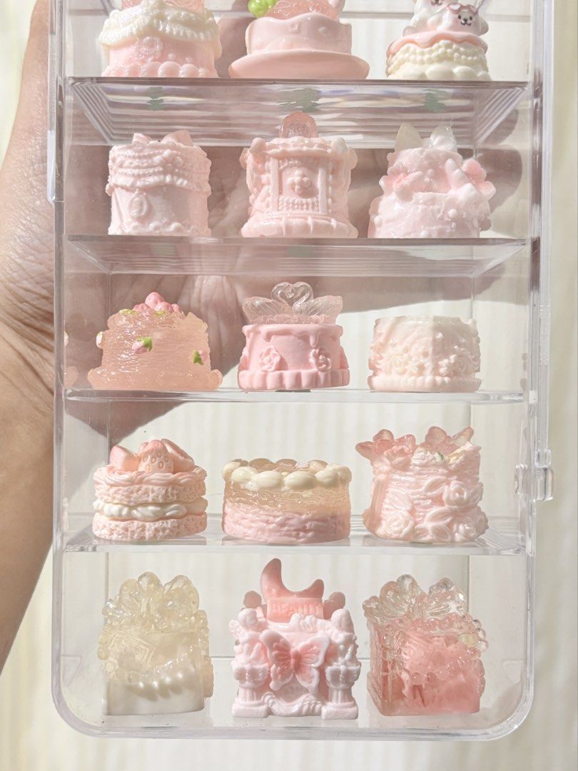 Pink Minis Miniature Charm SOLD AS SET ONLY (Category: Charms) located in Quezon City. Submitted by ms.cherrylatte (Listing ID 1453033515, Image 2). Description: Accepting offer not lower than ₱1,250 Inclusions: - Acrylic case - 24 pcs cake minis - Pink Liila figure - White pink bouquet - 2 mini bears - LOTS OF FREEBIES .