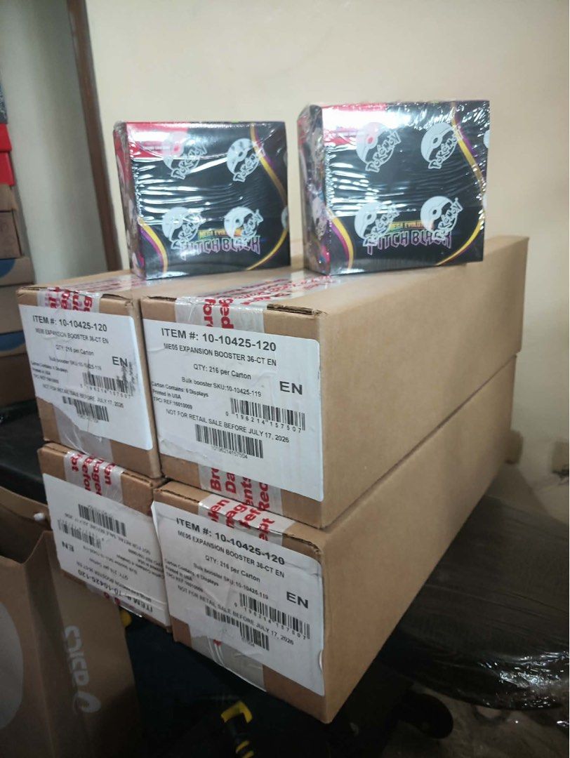 PITCH BLACK BOOSTER BOXES INDIVIDUAL AND SEALED (Category: Card Boxes & Cases) located in Manila. Submitted by bedlambuzz (Listing ID 1452539536, Image 2). Description: SELLING SEALED INDIVIDUAL AND WHOLE CASE AVAILABLE IF WHOLE CASE SEALED -62000 STOCKS TO ARRIVE JULY 31.