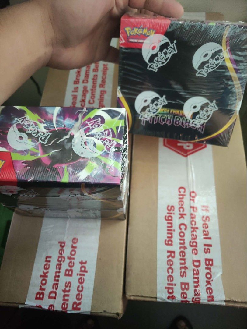 PITCH BLACK BOOSTER BOXES INDIVIDUAL AND SEALED (Category: Card Boxes & Cases) located in Manila. Submitted by bedlambuzz (Listing ID 1452539536, Image 3). Description: SELLING SEALED INDIVIDUAL AND WHOLE CASE AVAILABLE IF WHOLE CASE SEALED -62000 STOCKS TO ARRIVE JULY 31.