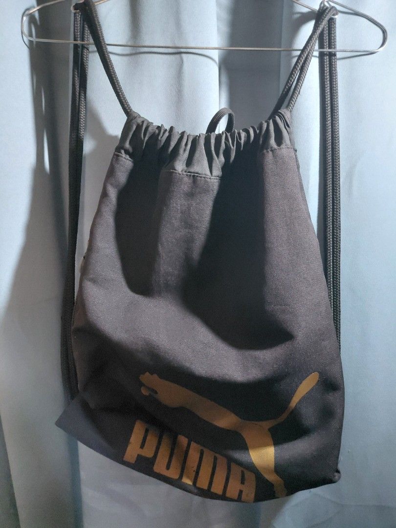 PUMA | STRING BAG | AUTHENTIC | GYM BAG (Category: Backpacks) located in Caloocan City. Submitted by iknow-nothing (Listing ID 1452925364, Image 1). Description: ♡ Great Condition ♡ No Hidden Issues ♤ Size XL (19 x 12)inches ♤ Authentic complete with tags.